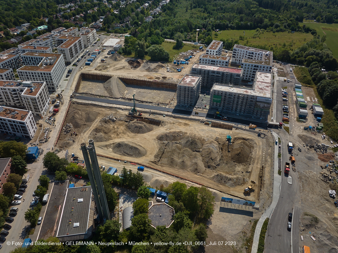 07.07.2023 - Baustelle Alexisquartier und Pandion Verde 07.07.2023 - Baustelle Alexisquartier und Pandion Verde