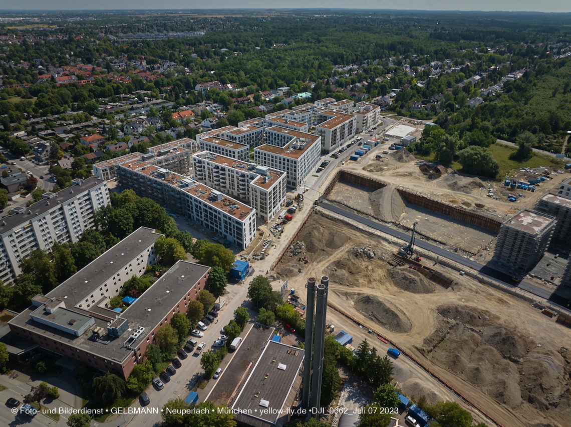 07.07.2023 - Baustelle Alexisquartier und Pandion Verde 07.07.2023 - Baustelle Alexisquartier und Pandion Verde