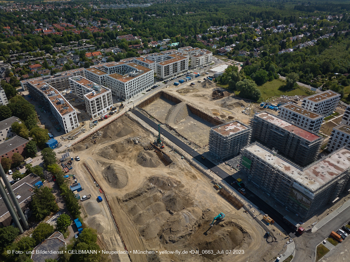 07.07.2023 - Baustelle Alexisquartier und Pandion Verde 07.07.2023 - Baustelle Alexisquartier und Pandion Verde