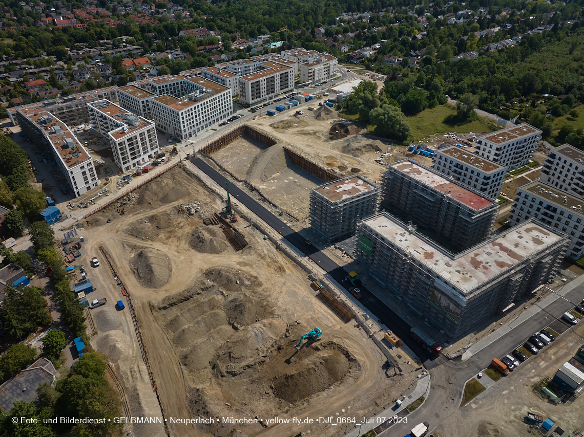 07.07.2023 - Baustelle Alexisquartier und Pandion Verde 07.07.2023 - Baustelle Alexisquartier und Pandion Verde