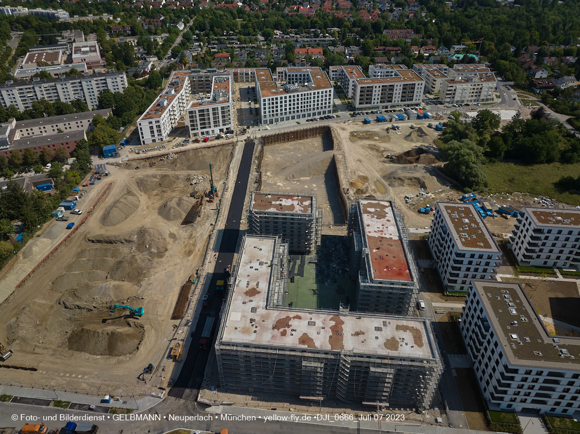 07.07.2023 - Baustelle Alexisquartier und Pandion Verde 07.07.2023 - Baustelle Alexisquartier und Pandion Verde