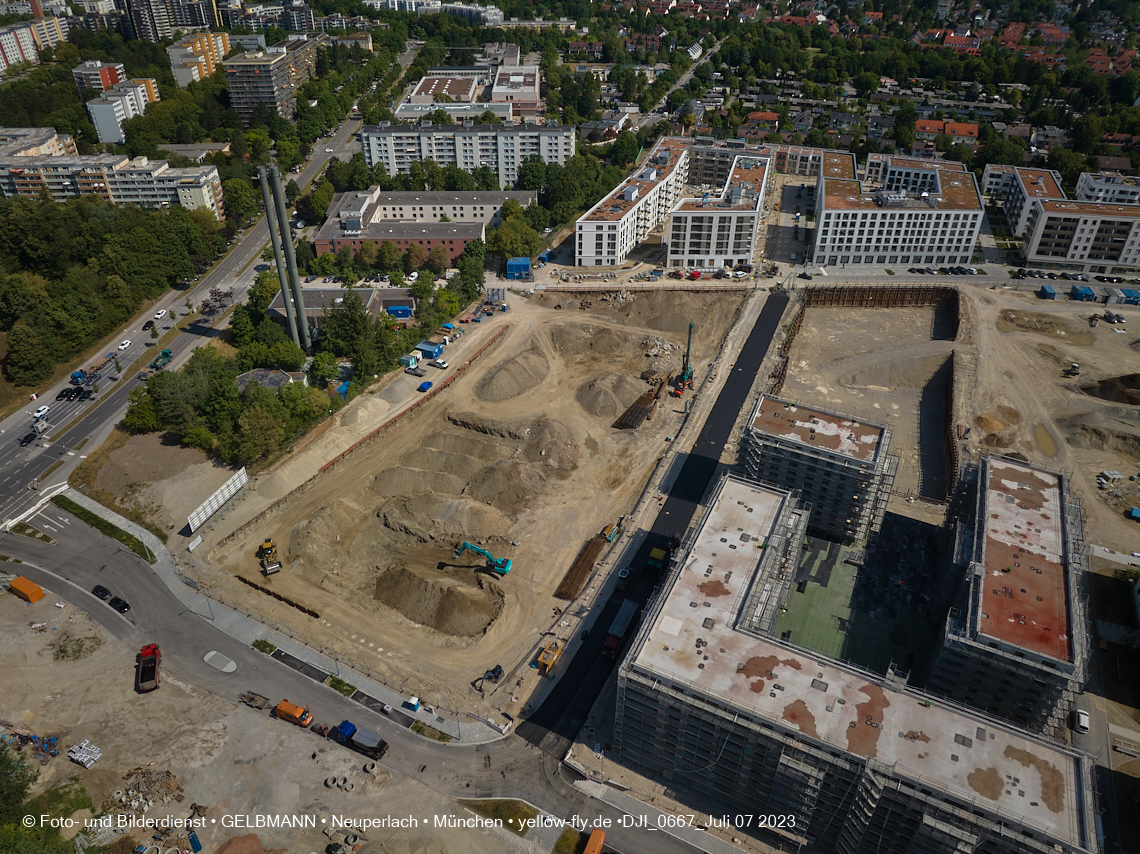 07.07.2023 - Baustelle Alexisquartier und Pandion Verde 07.07.2023 - Baustelle Alexisquartier und Pandion Verde