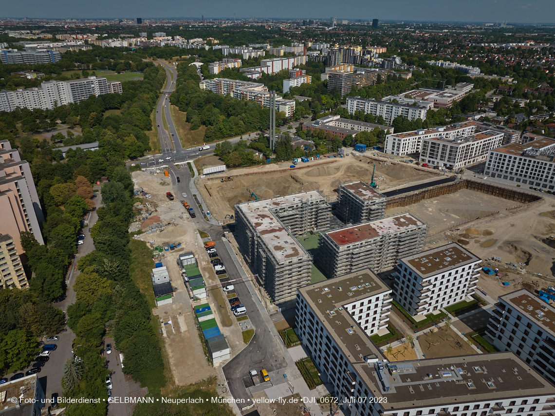 07.07.2023 - Baustelle Alexisquartier und Pandion Verde 07.07.2023 - Baustelle Alexisquartier und Pandion Verde