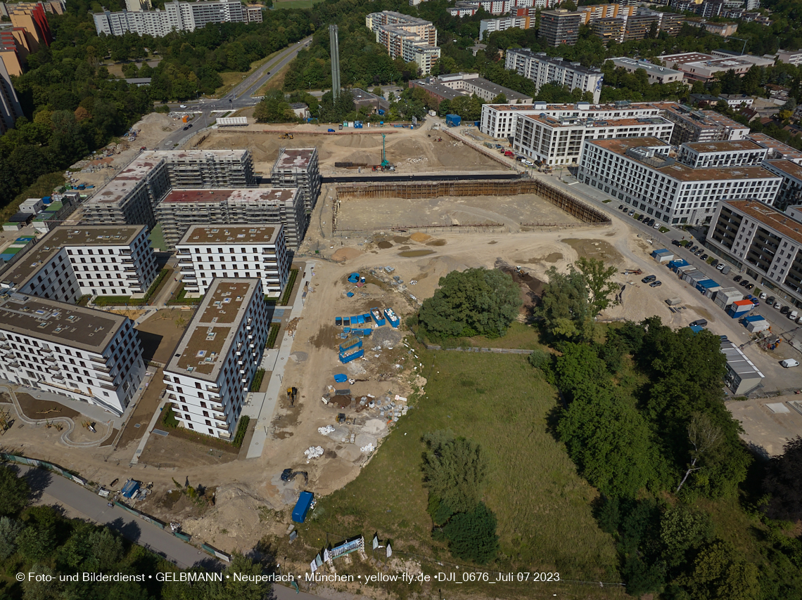 07.07.2023 - Baustelle Alexisquartier und Pandion Verde 07.07.2023 - Baustelle Alexisquartier und Pandion Verde