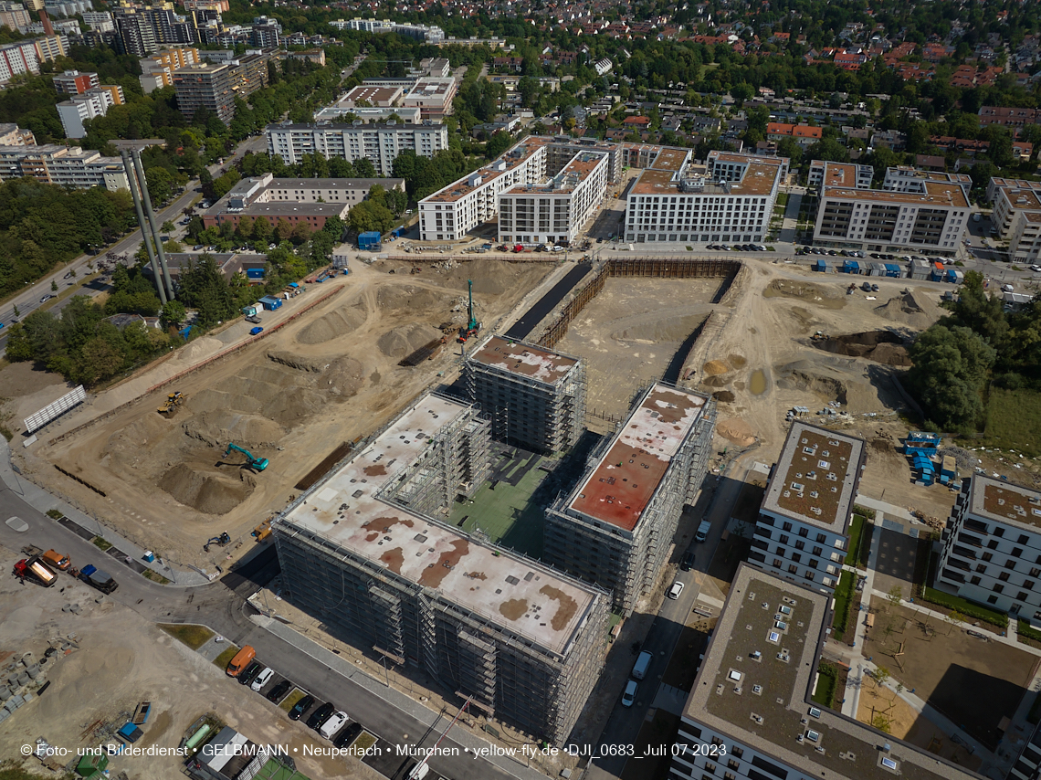 07.07.2023 - Baustelle Alexisquartier und Pandion Verde 07.07.2023 - Baustelle Alexisquartier und Pandion Verde