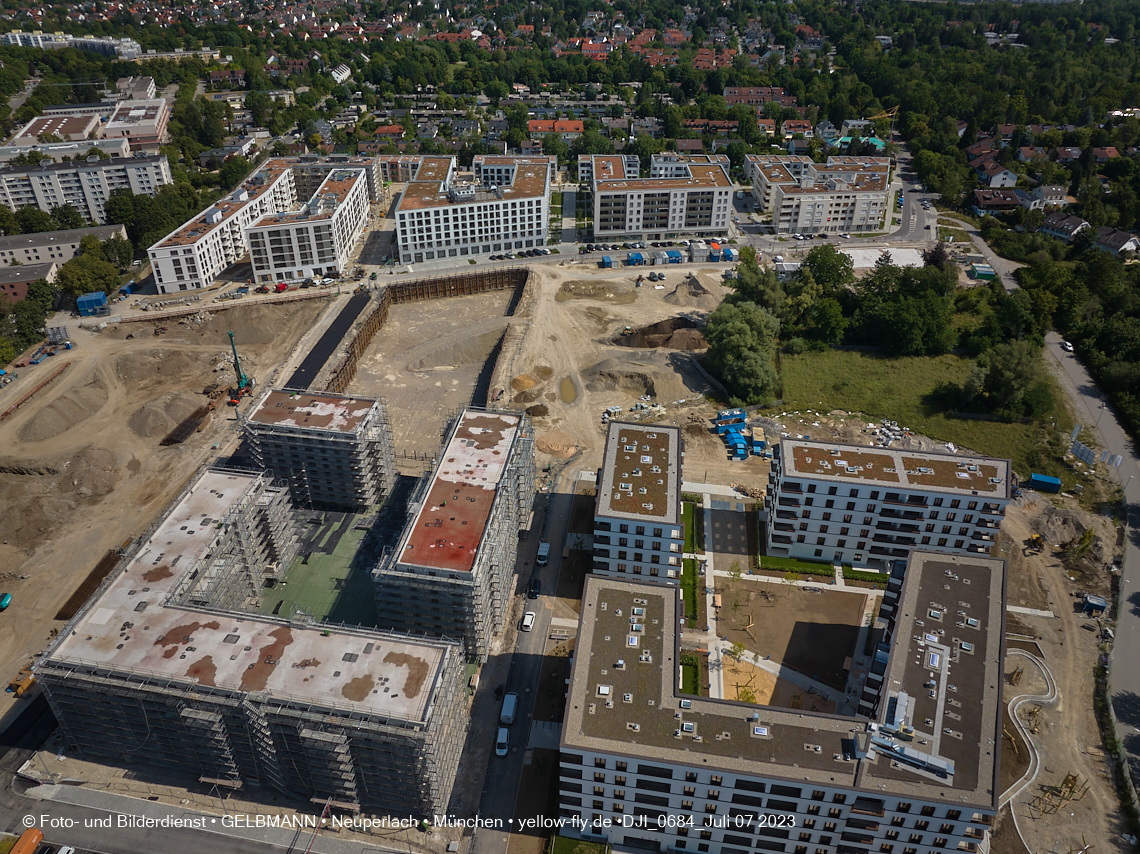 07.07.2023 - Baustelle Alexisquartier und Pandion Verde 07.07.2023 - Baustelle Alexisquartier und Pandion Verde