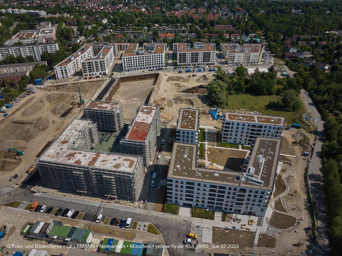 07.07.2023 - Baustelle Alexisquartier und Pandion Verde 07.07.2023 - Baustelle Alexisquartier und Pandion Verde