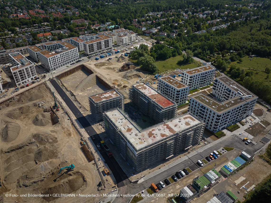 07.07.2023 - Baustelle Alexisquartier und Pandion Verde 07.07.2023 - Baustelle Alexisquartier und Pandion Verde