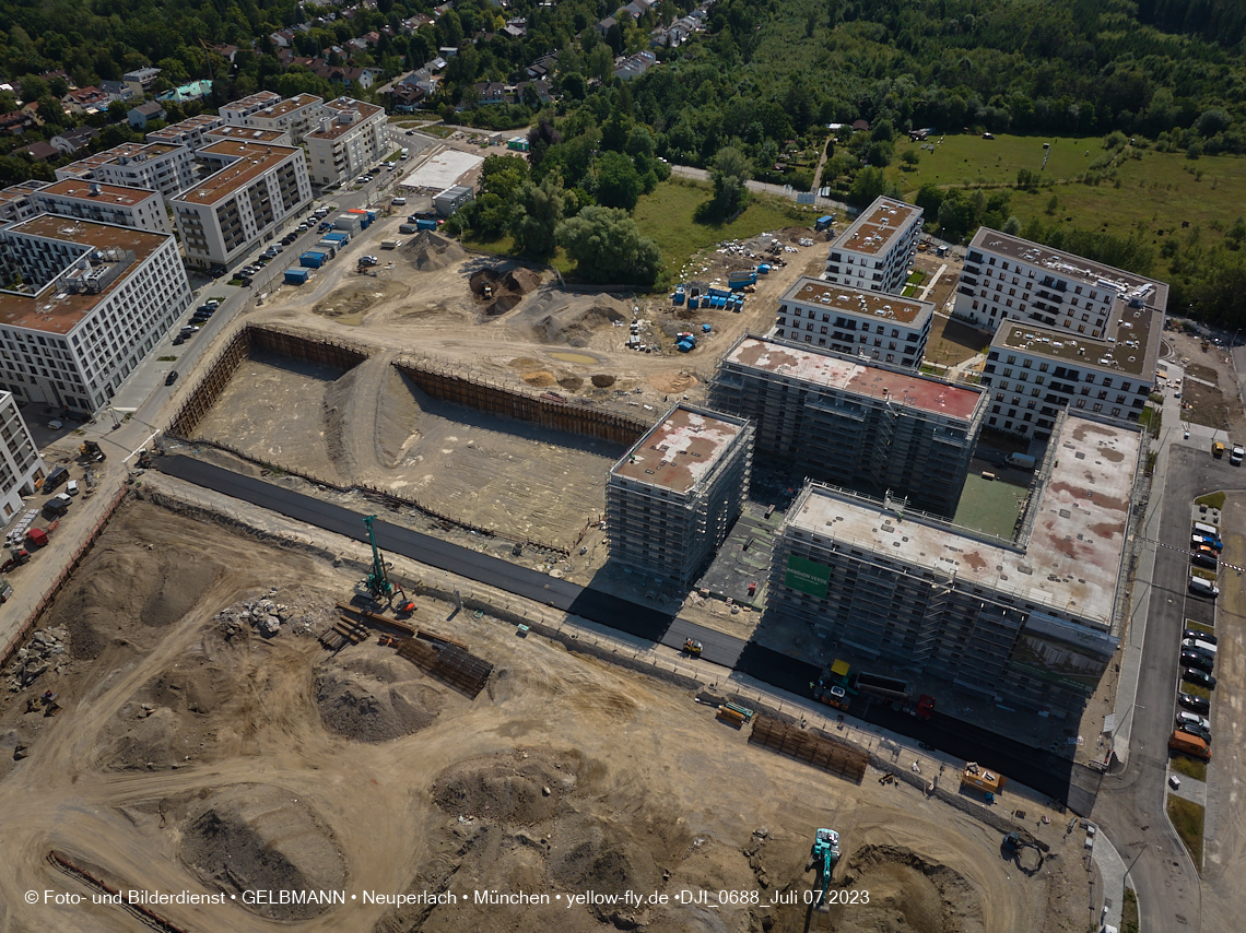 07.07.2023 - Baustelle Alexisquartier und Pandion Verde 07.07.2023 - Baustelle Alexisquartier und Pandion Verde