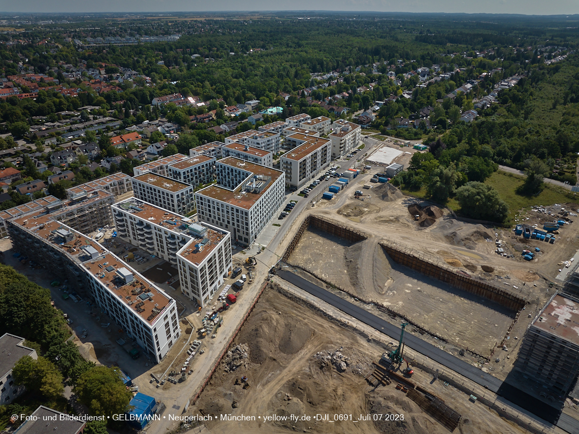 07.07.2023 - Baustelle Alexisquartier und Pandion Verde 07.07.2023 - Baustelle Alexisquartier und Pandion Verde