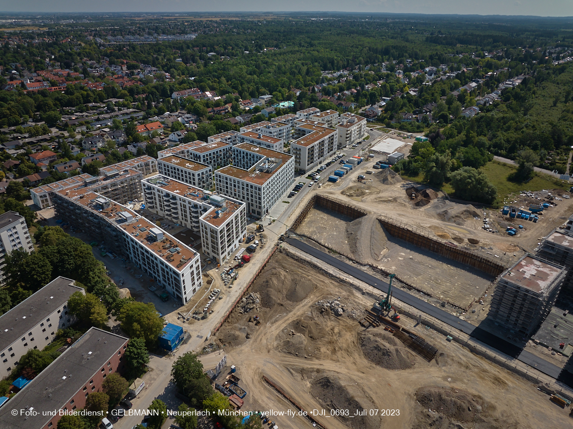 07.07.2023 - Baustelle Alexisquartier und Pandion Verde 07.07.2023 - Baustelle Alexisquartier und Pandion Verde