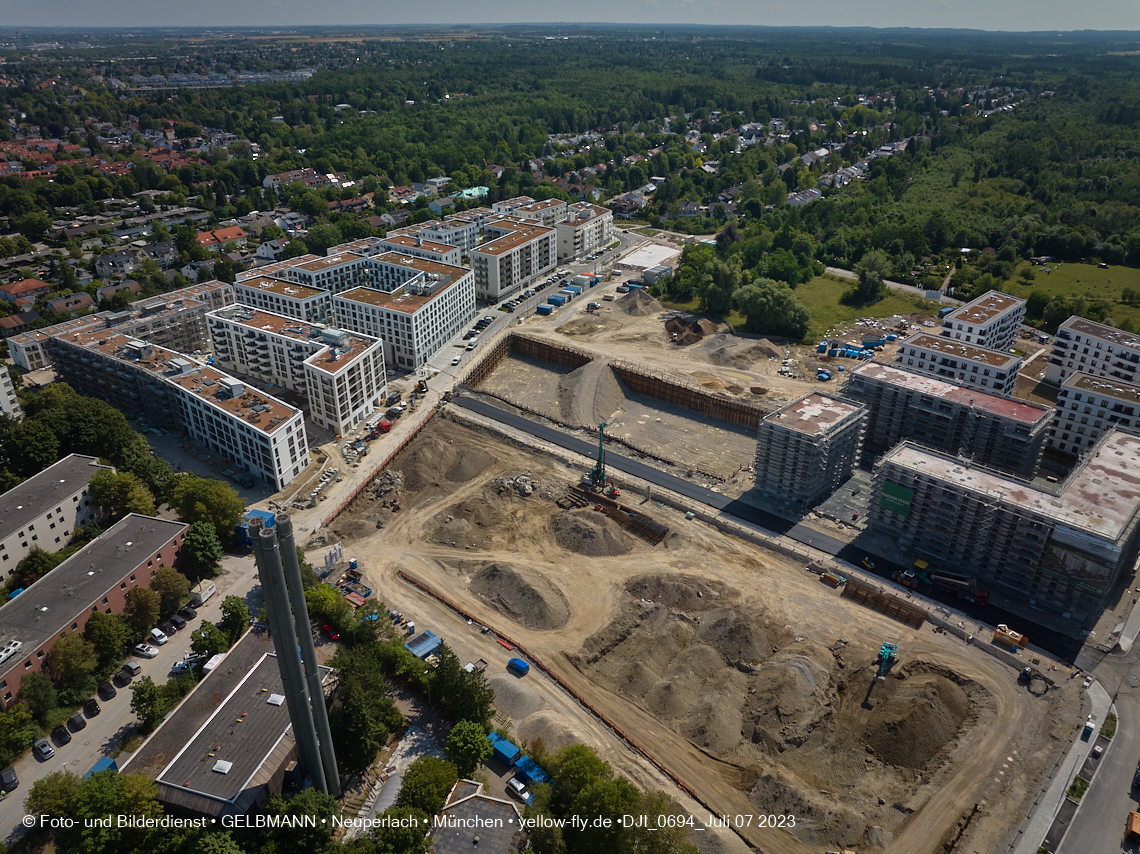 07.07.2023 - Baustelle Alexisquartier und Pandion Verde 07.07.2023 - Baustelle Alexisquartier und Pandion Verde