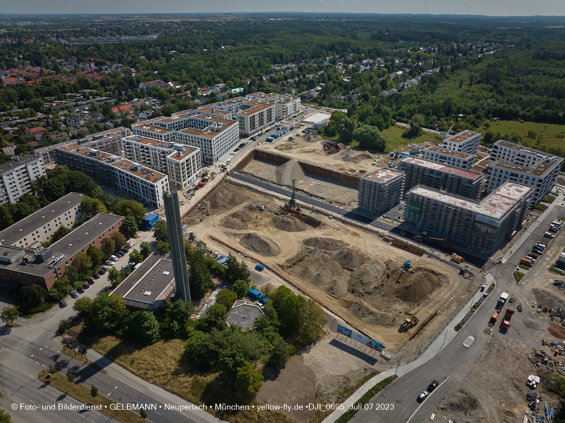 07.07.2023 - Baustelle Alexisquartier und Pandion Verde 07.07.2023 - Baustelle Alexisquartier und Pandion Verde