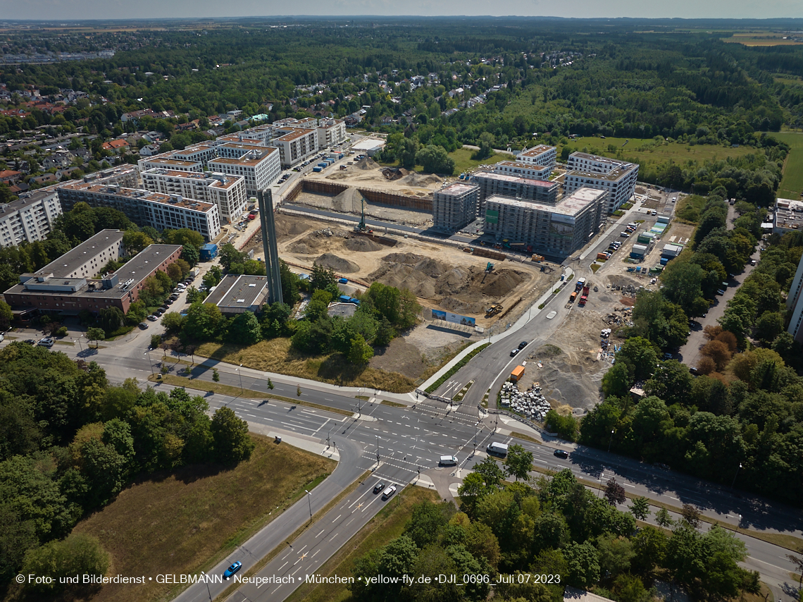 07.07.2023 - Baustelle Alexisquartier und Pandion Verde 07.07.2023 - Baustelle Alexisquartier und Pandion Verde