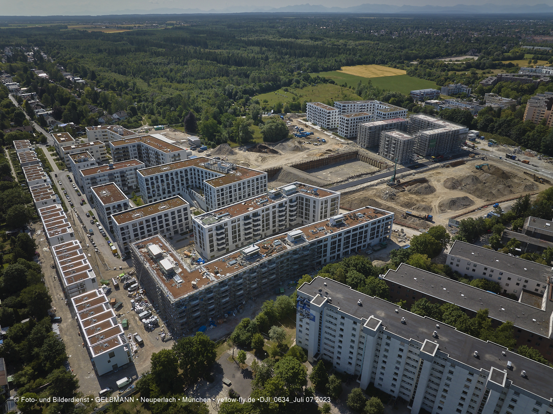 07.07.2023 - Baustelle Alexisquartier und Pandion Verde 07.07.2023 - Baustelle Alexisquartier und Pandion Verde
