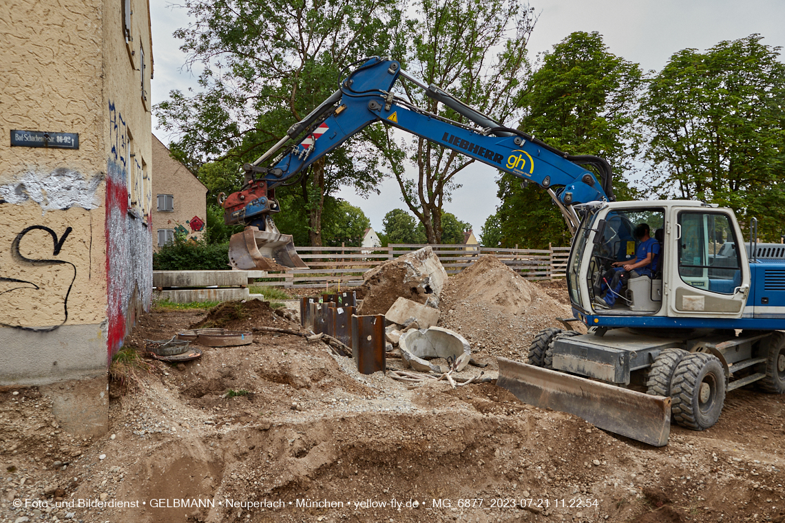 21.07.2023 - Baustelle Maikäfersiedlung in Berg am Laim und Neuperlach