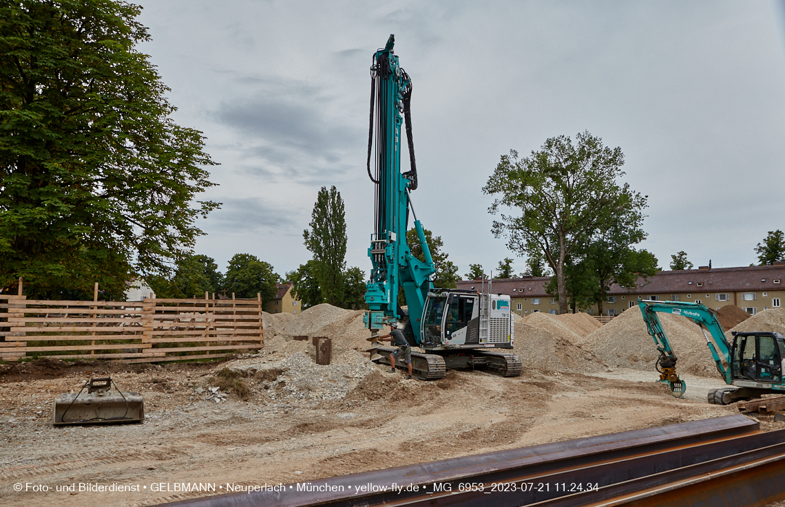 21.07.2023 - Baustelle Maikäfersiedlung in Berg am Laim und Neuperlach