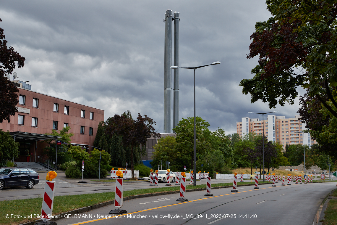 25.07.2023 - Zufahrtswege ins Alexisquartier in Neuperlach 25.07.2023 - Zufahrtswege ins Alexisquartier in Neuperlach