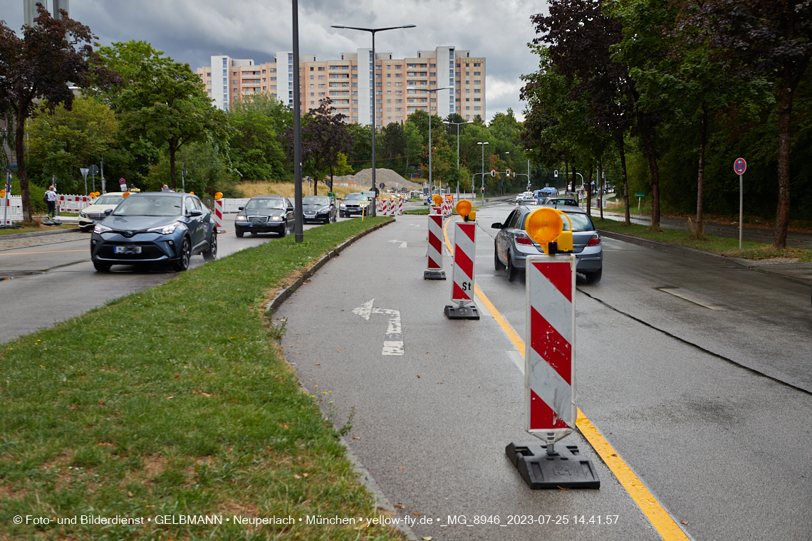 25.07.2023 - Zufahrtswege ins Alexisquartier in Neuperlach 25.07.2023 - Zufahrtswege ins Alexisquartier in Neuperlach