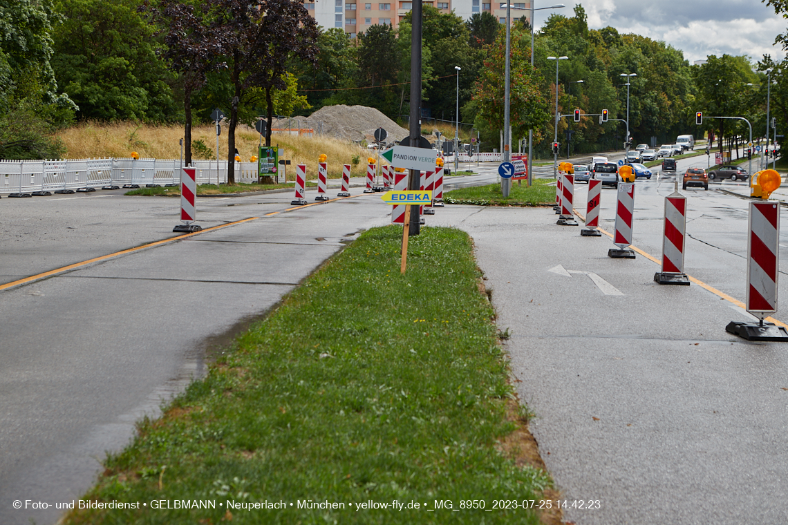 25.07.2023 - Zufahrtswege ins Alexisquartier in Neuperlach 25.07.2023 - Zufahrtswege ins Alexisquartier in Neuperlach