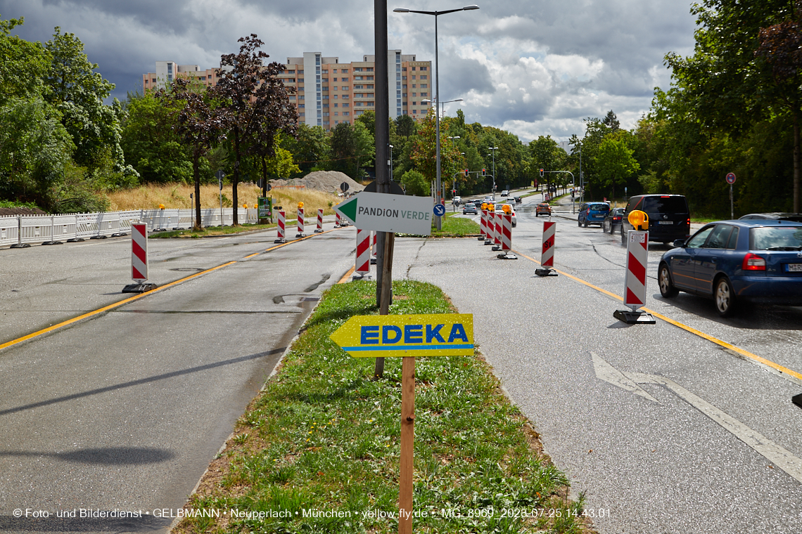25.07.2023 - Zufahrtswege ins Alexisquartier in Neuperlach 25.07.2023 - Zufahrtswege ins Alexisquartier in Neuperlach