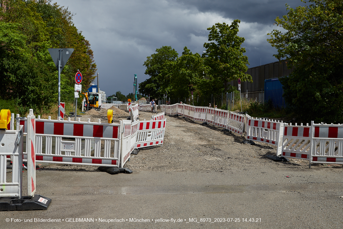 25.07.2023 - Zufahrtswege ins Alexisquartier in Neuperlach 25.07.2023 - Zufahrtswege ins Alexisquartier in Neuperlach