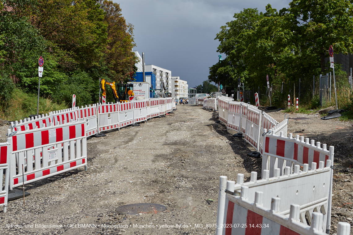 25.07.2023 - Zufahrtswege ins Alexisquartier in Neuperlach 25.07.2023 - Zufahrtswege ins Alexisquartier in Neuperlach