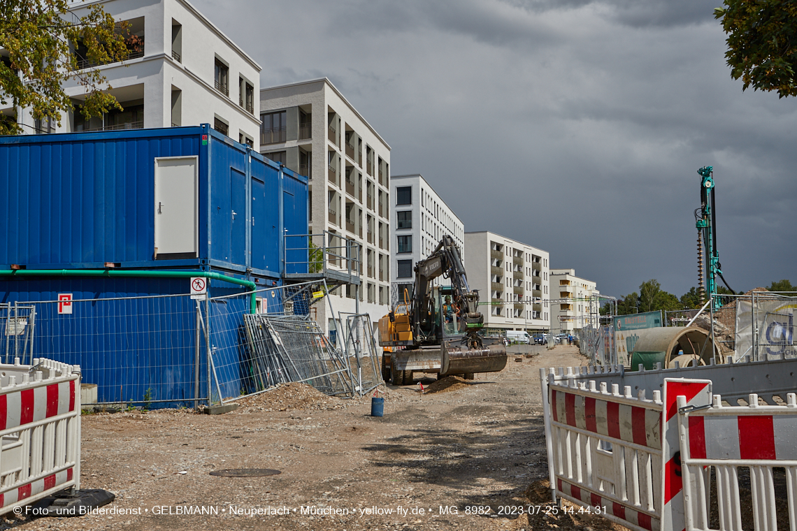25.07.2023 - Zufahrtswege ins Alexisquartier in Neuperlach 25.07.2023 - Zufahrtswege ins Alexisquartier in Neuperlach
