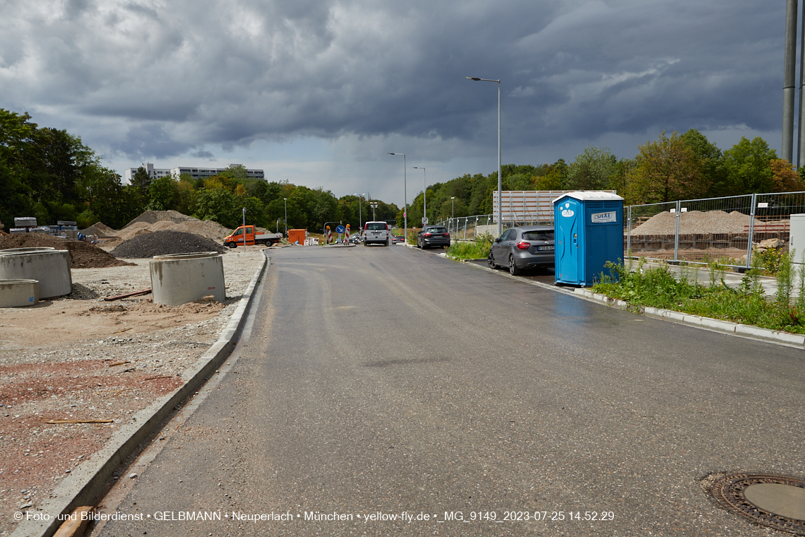 25.07.2023 - Zufahrtswege ins Alexisquartier in Neuperlach 25.07.2023 - Zufahrtswege ins Alexisquartier in Neuperlach