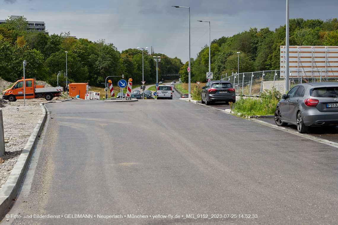 25.07.2023 - Zufahrtswege ins Alexisquartier in Neuperlach 25.07.2023 - Zufahrtswege ins Alexisquartier in Neuperlach