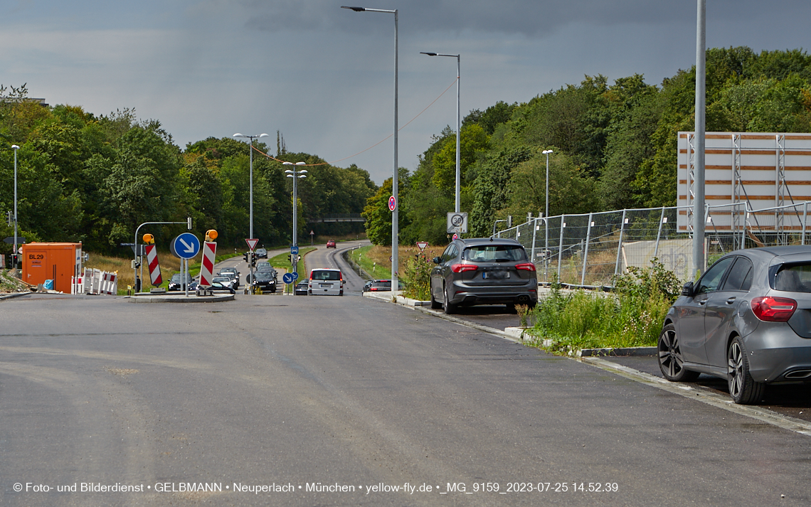 25.07.2023 - Zufahrtswege ins Alexisquartier in Neuperlach 25.07.2023 - Zufahrtswege ins Alexisquartier in Neuperlach