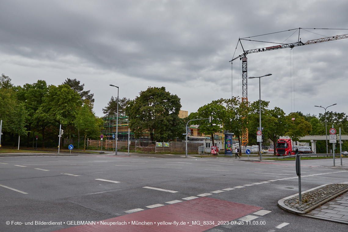 25.07.2023 - neue Wände für das Haus für Kinder in Neuperlach