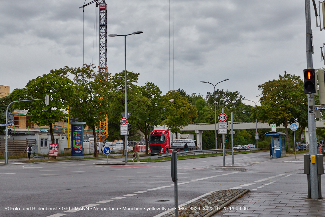 25.07.2023 - neue Wände für das Haus für Kinder in Neuperlach