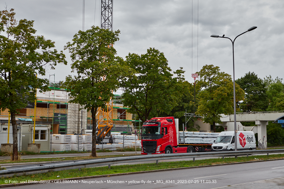 25.07.2023 - neue Wände für das Haus für Kinder in Neuperlach