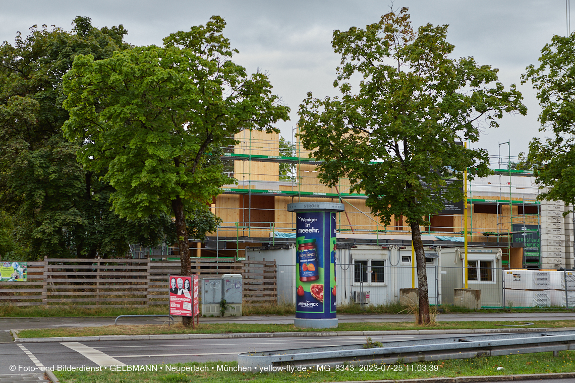 25.07.2023 - neue Wände für das Haus für Kinder in Neuperlach