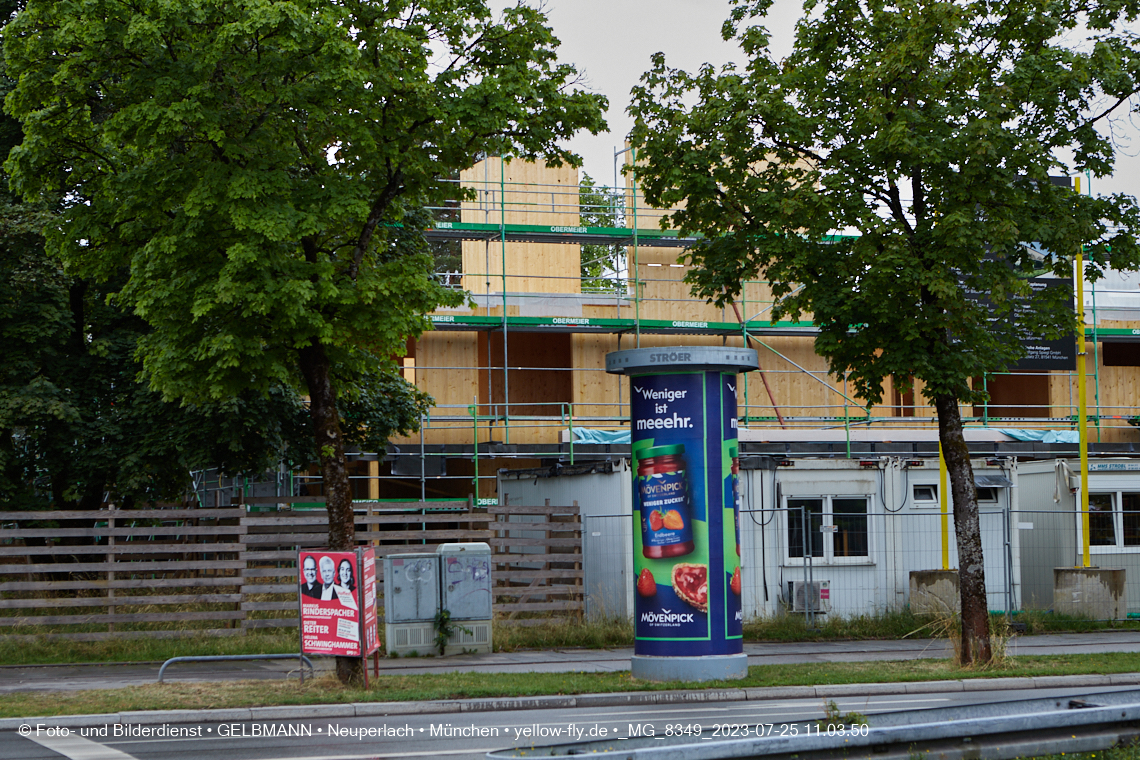 25.07.2023 - neue Wände für das Haus für Kinder in Neuperlach