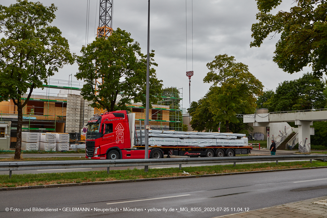25.07.2023 - neue Wände für das Haus für Kinder in Neuperlach
