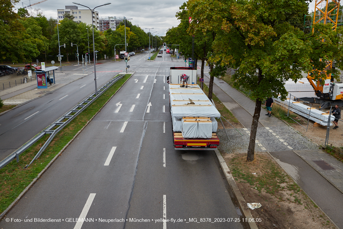 25.07.2023 - neue Wände für das Haus für Kinder in Neuperlach