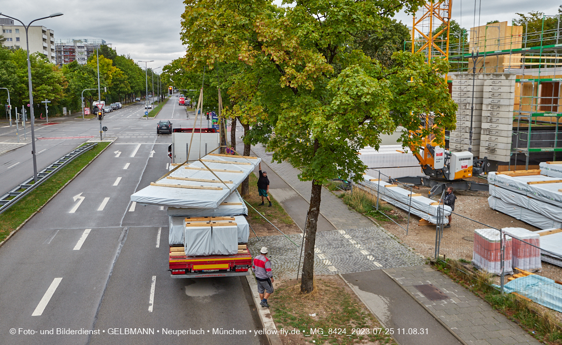 25.07.2023 - neue Wände für das Haus für Kinder in Neuperlach