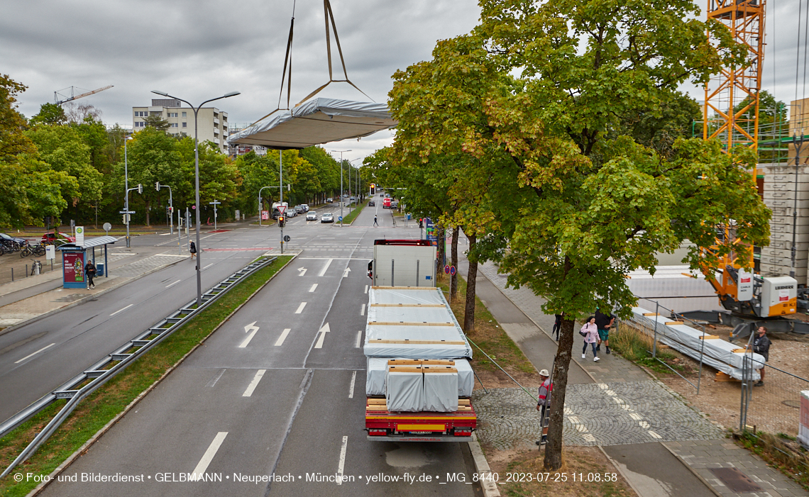 25.07.2023 - neue Wände für das Haus für Kinder in Neuperlach