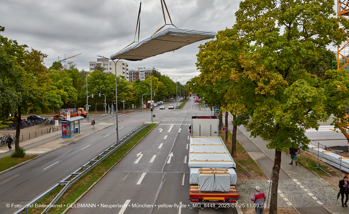 25.07.2023 - neue Wände für das Haus für Kinder in Neuperlach