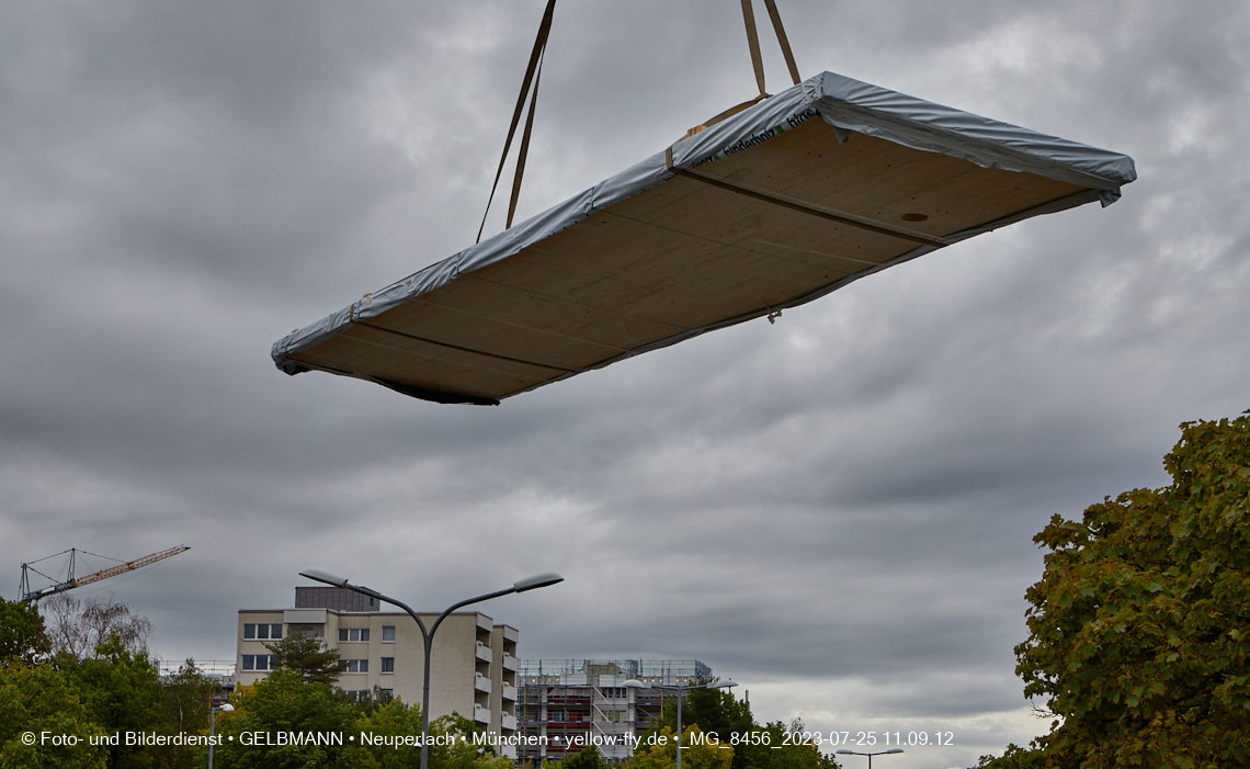 25.07.2023 - neue Wände für das Haus für Kinder in Neuperlach