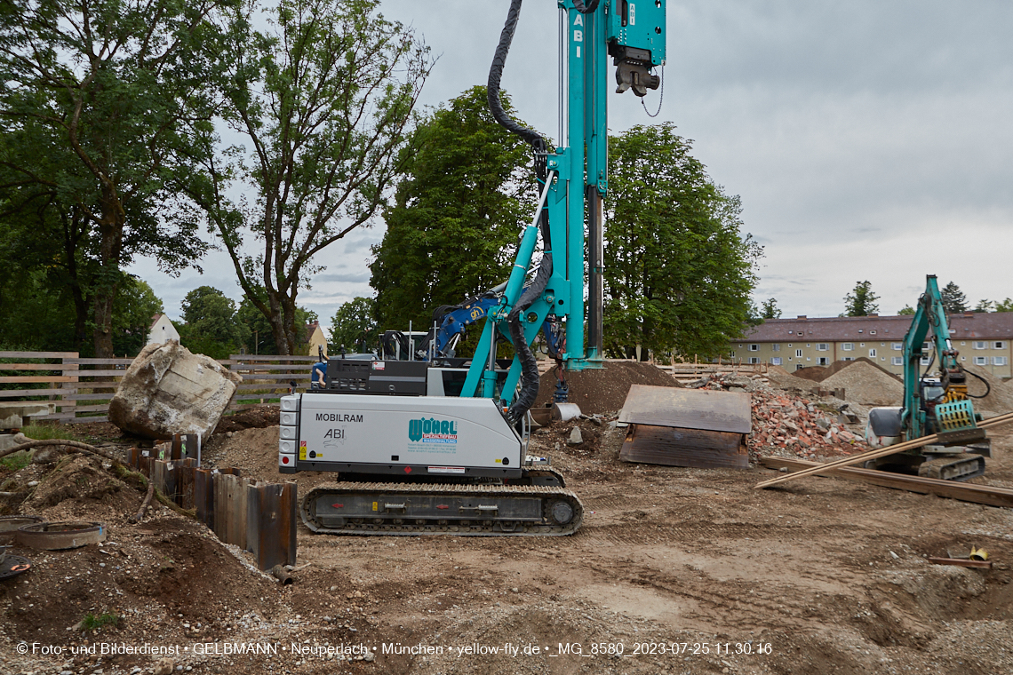 25.07.2023 - Baustelle Maikäfersiedlung in Berg am Laim und Neuperlach