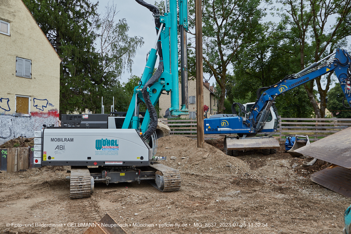 25.07.2023 - Baustelle Maikäfersiedlung in Berg am Laim und Neuperlach
