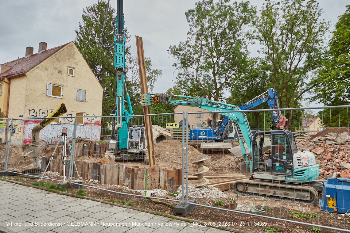 25.07.2023 - Baustelle Maikäfersiedlung in Berg am Laim und Neuperlach