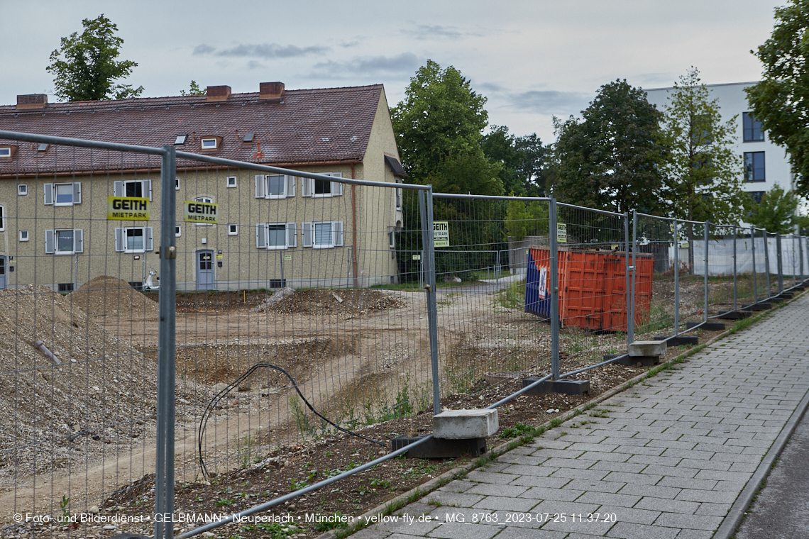 25.07.2023 - Baustelle Maikäfersiedlung in Berg am Laim und Neuperlach