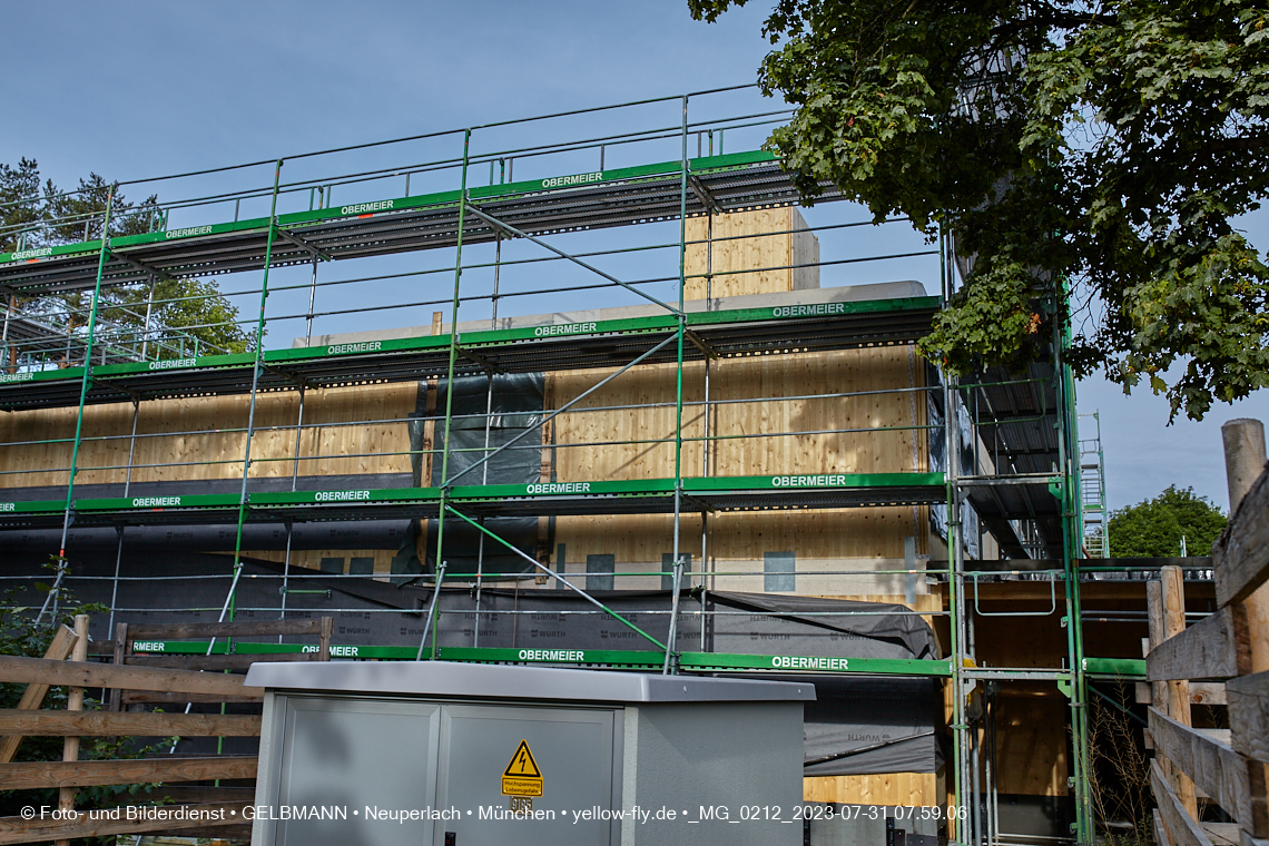 31.07.2023 - Baustelle Haus für Kinder in Neuperlach