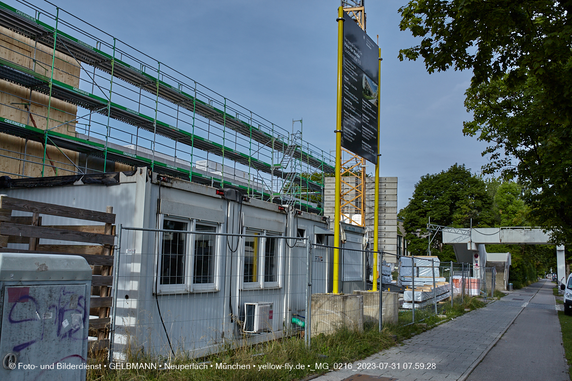 31.07.2023 - Baustelle Haus für Kinder in Neuperlach