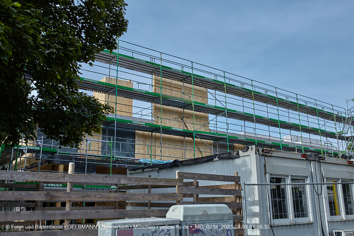 31.07.2023 - Baustelle Haus für Kinder in Neuperlach