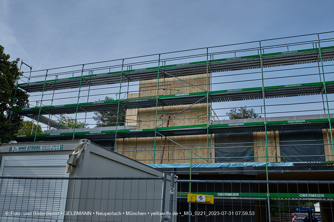 31.07.2023 - Baustelle Haus für Kinder in Neuperlach